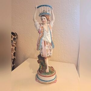 Rare Gille Jeune 19TH Century French Bisque Porcelain Ornamental male figure